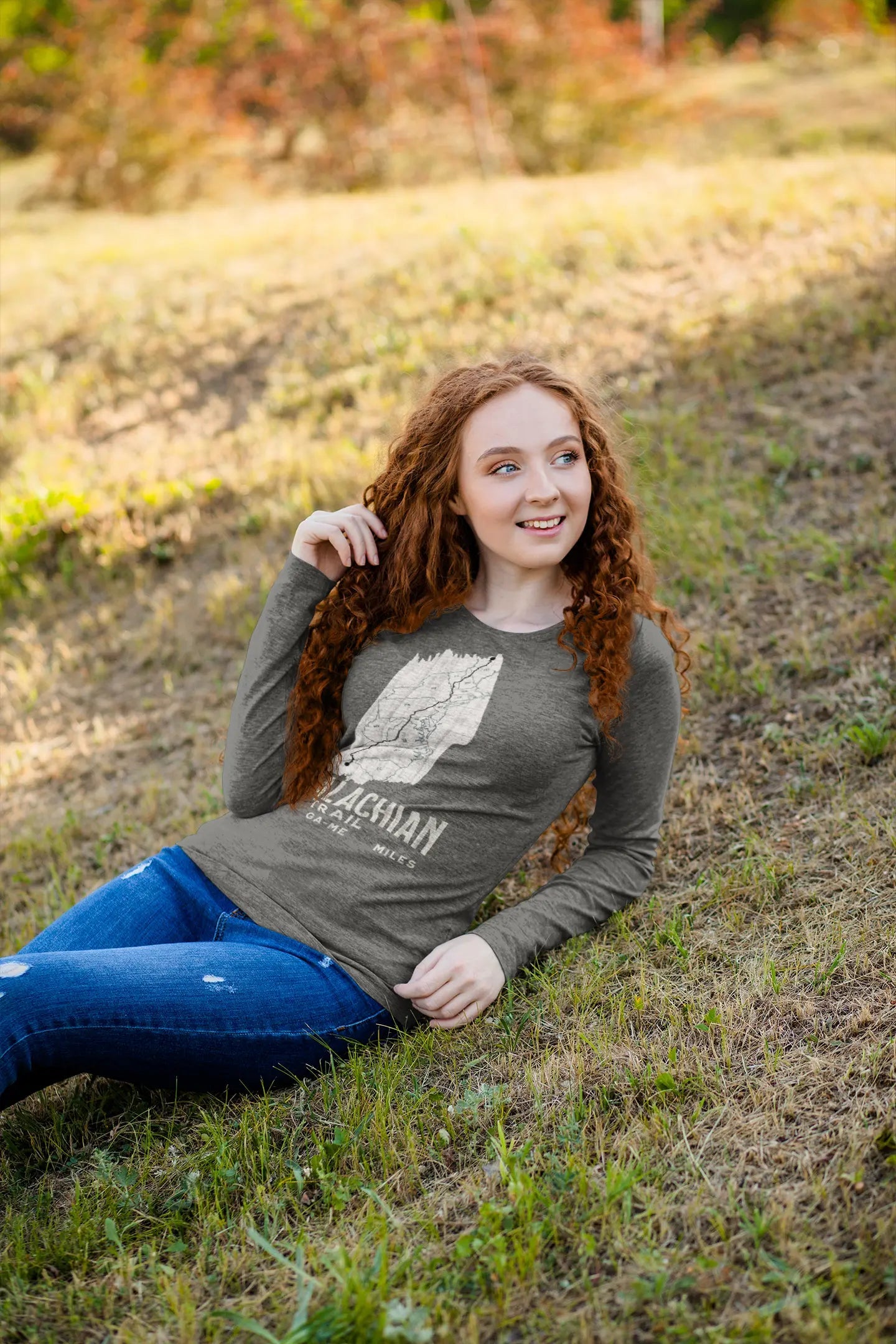 Appalachian National Scenic Trail Unisex Long Sleeve T-shirt AT White Blaze