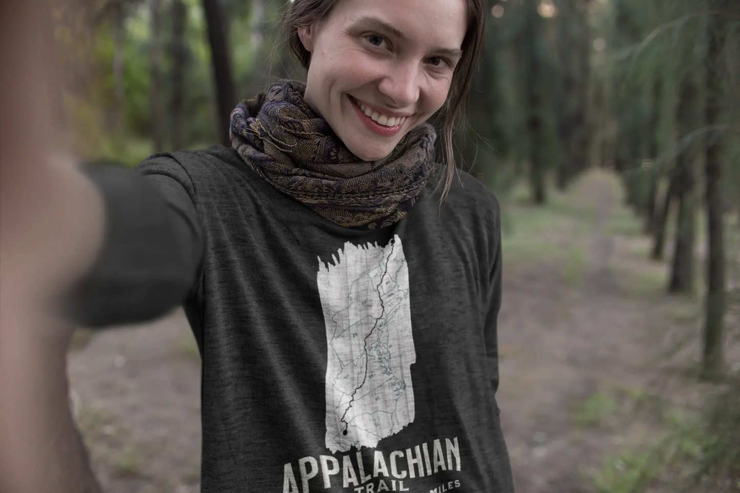 Appalachian National Scenic Trail Unisex Long Sleeve T-shirt AT White Blaze