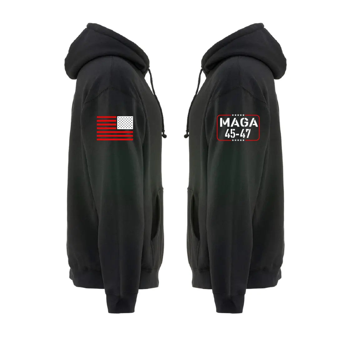 Identify as an American Black Hoodie D.O.G.E SWAG