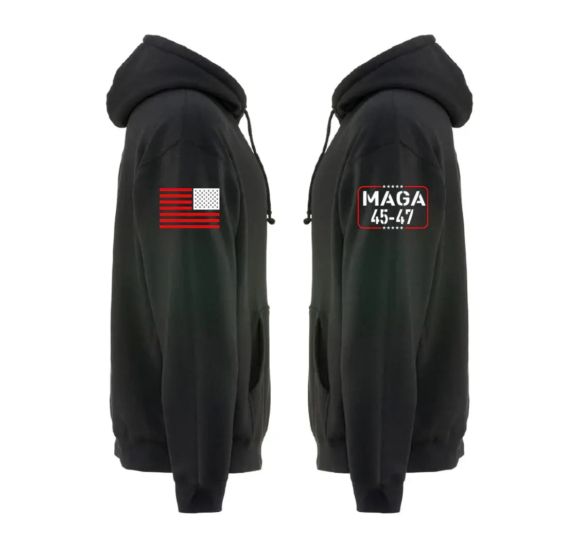 D.O.G.E SWAG American Flag Graphic Men's Hoodie Patriotic Pullover Casual Wear by D.O.G.E SWAG