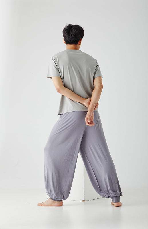 Men's home pants modal thin style loose and comfortable wide leg pants home clothes - MENLL