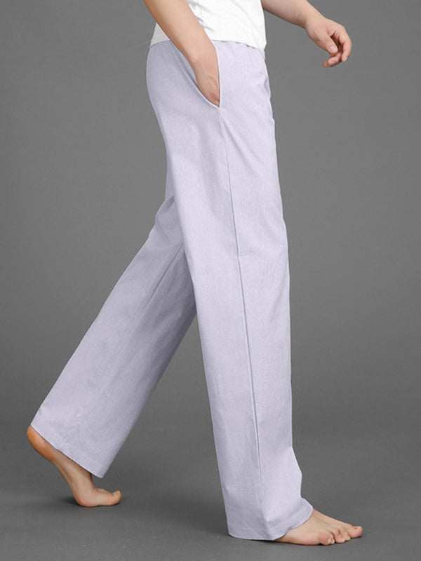Men's spring, summer and autumn thin cotton casual pants - MENLL