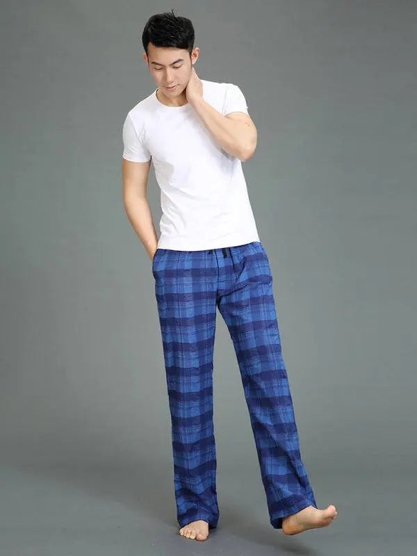 MENLL Cotton Lavender Casual Men's Pants - All-Season Comfort Fit by MENLL