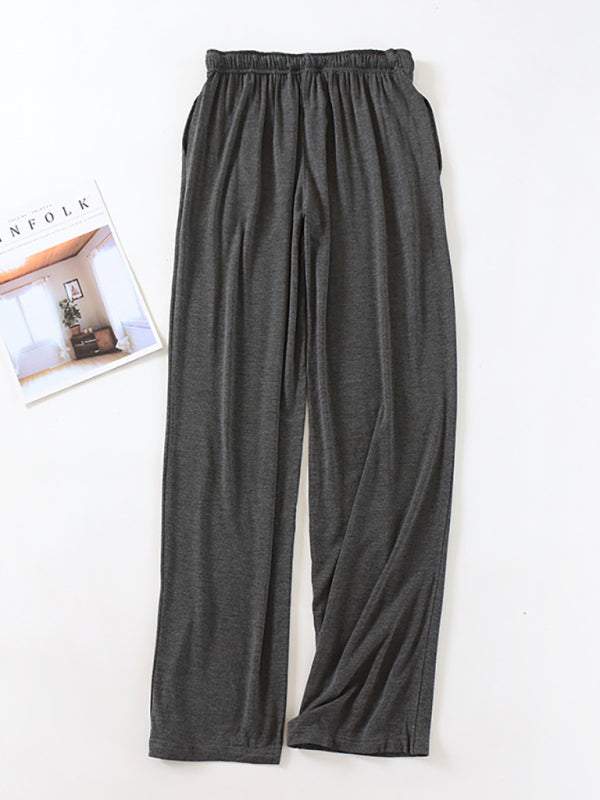 Men's pajamas modal home pants pants pants thin loose elastic home pants - MENLL
