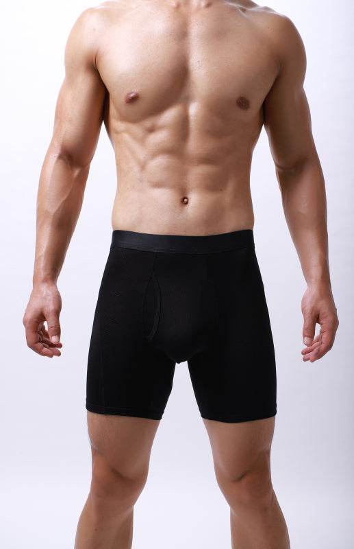 Men's High Elasticity Simple Style Knit Polyester Underwear Loungewear - MENLL