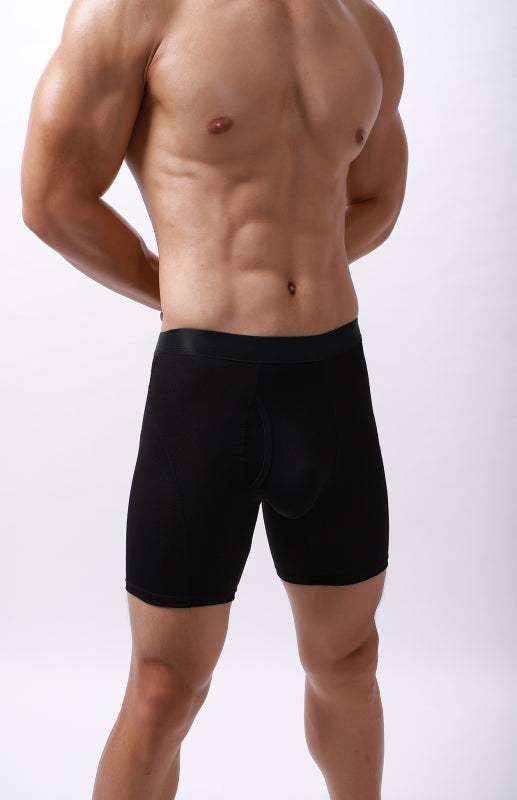 Men's High Elasticity Simple Style Knit Polyester Underwear Loungewear - MENLL