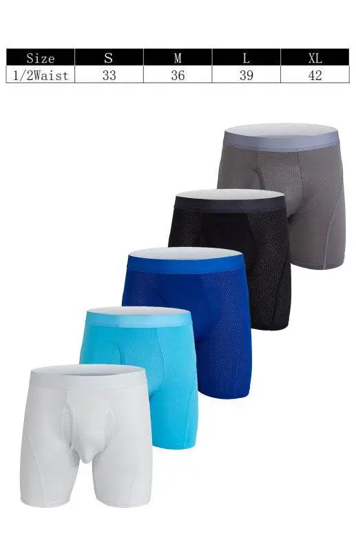 Men's High Elasticity Simple Style Knit Polyester Underwear Loungewear - MENLL