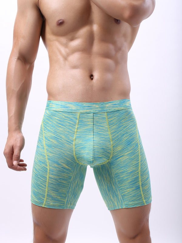 New Men's Gradient Pattern High Elasticity Polyester Underwear Loungewear - MENLL