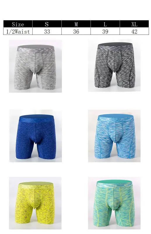 New Men's Gradient Pattern High Elasticity Polyester Underwear Loungewear - MENLL