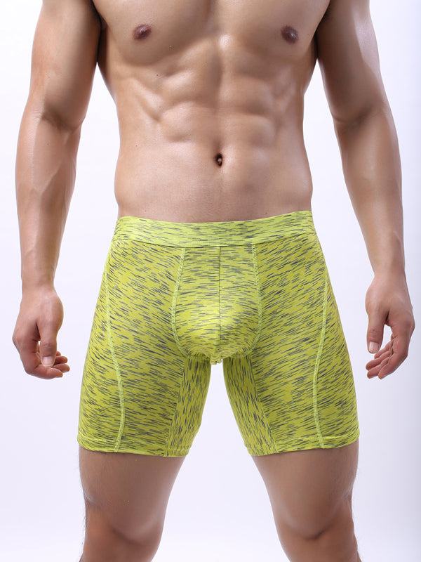 New Men's Gradient Pattern High Elasticity Polyester Underwear Loungewear - MENLL