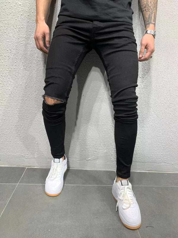 Stylish Comfort: Men's All-Season Stretch Skinny Denim Jeans
