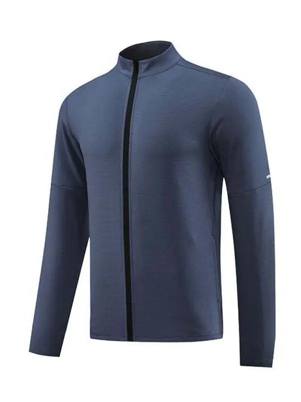 Essential Men's Full Zip Cardigan - Versatile Fitness & Casual Running Wear - MENLL