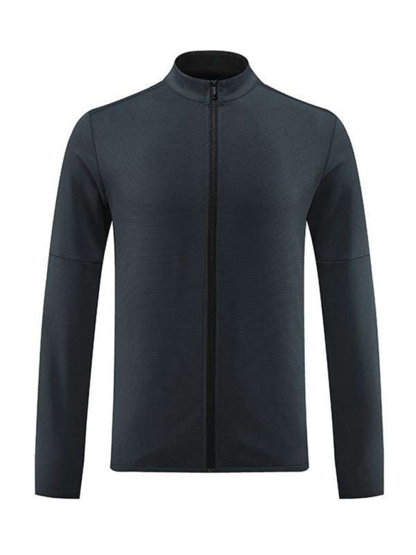 Essential Men's Full Zip Cardigan - Versatile Fitness & Casual Running Wear - MENLL