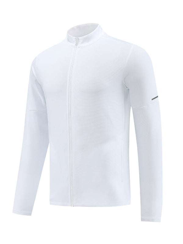 Essential Men's Full Zip Cardigan - Versatile Fitness & Casual Running Wear - MENLL