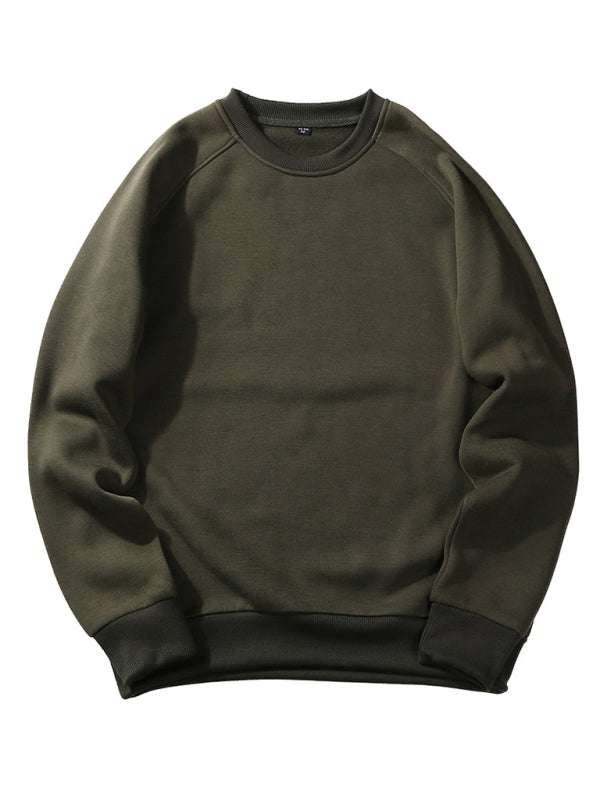 Classic Comfort Men's Raglan Sleeve Crew Sweatshirt - Perfect for All Seasons - MENLL