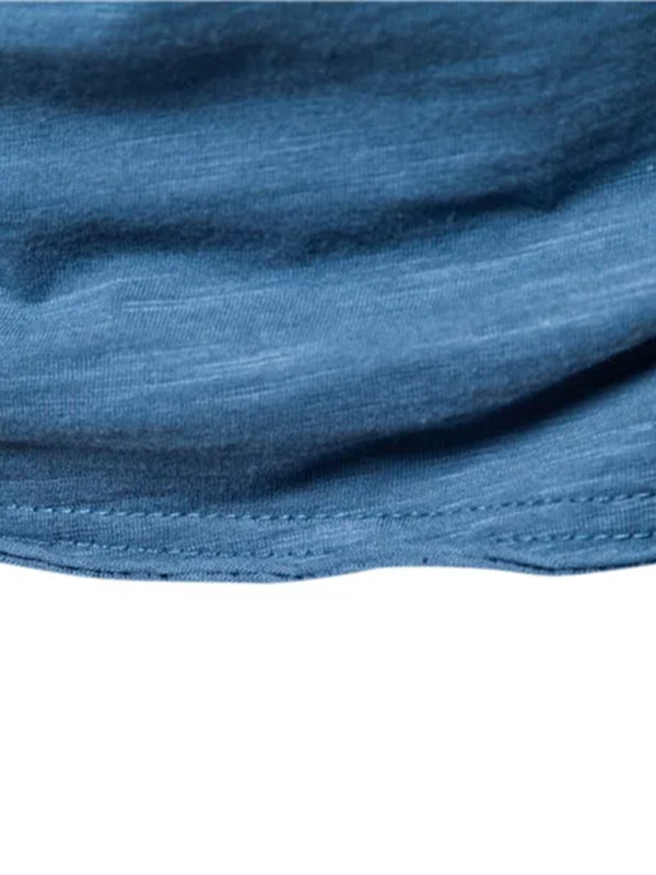 Men's Premium Slub Cotton Round Neck Tee - Effortless Style for Spring & Summer