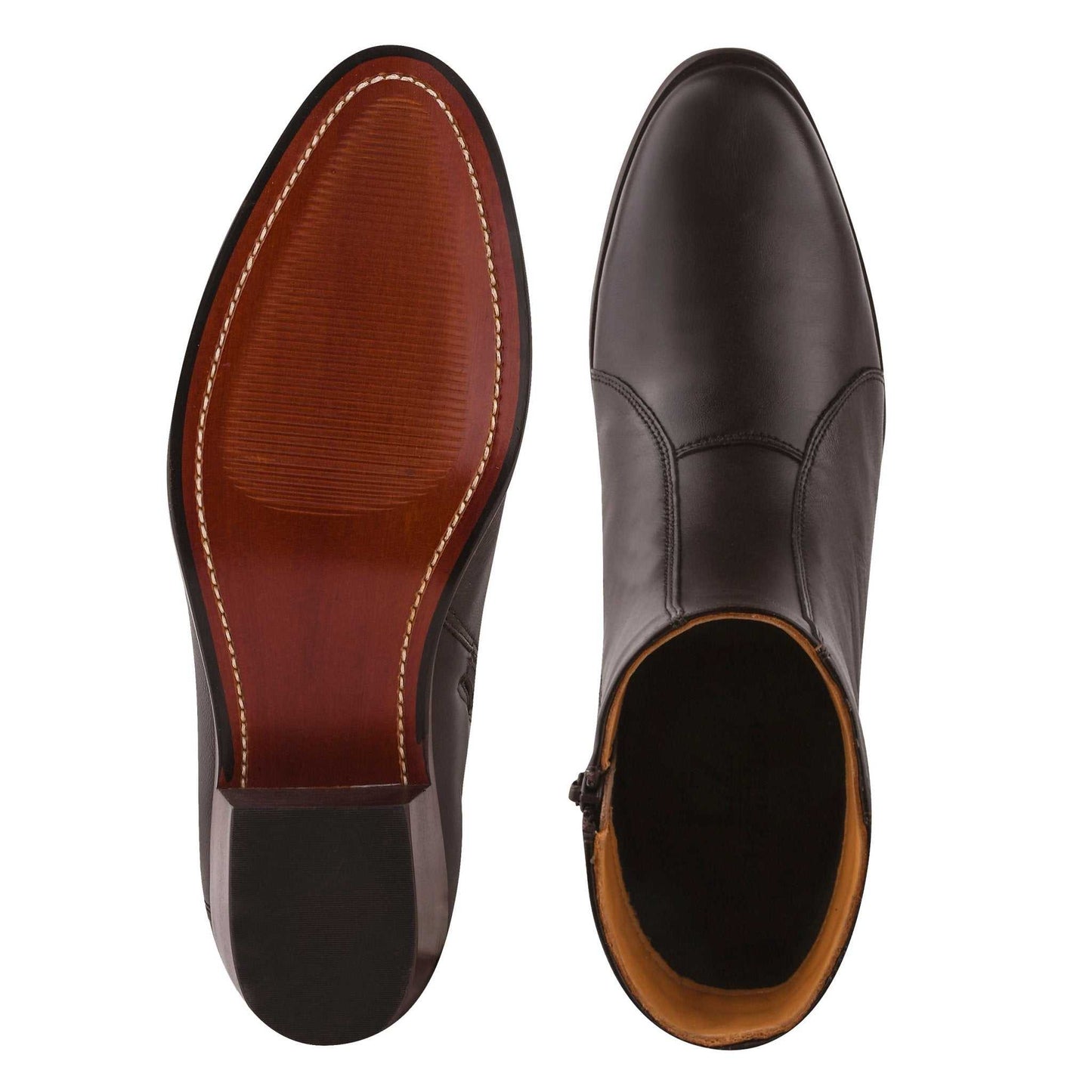 Jazzy Jackman Leather Ankle Length Boots for Men - MENLL