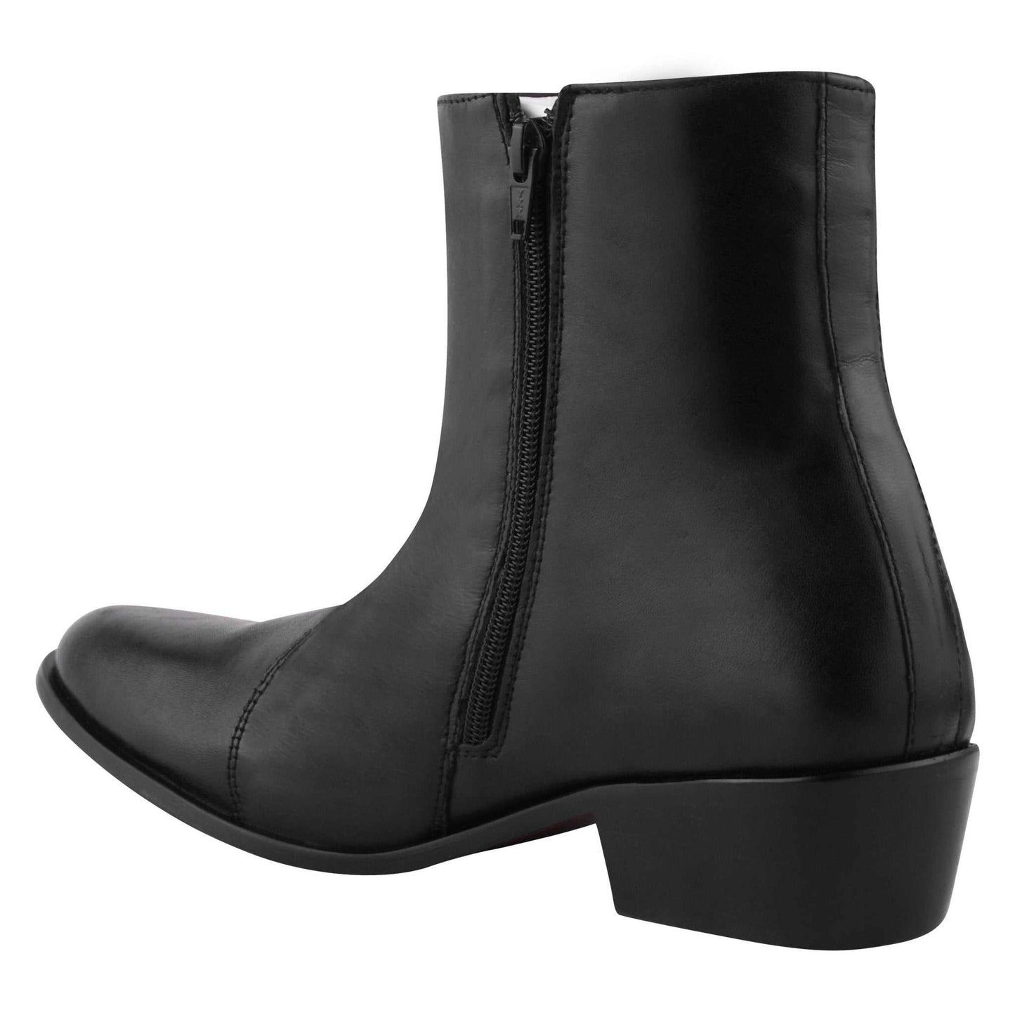 Jazzy Jackman Leather Ankle Length Boots for Men - MENLL