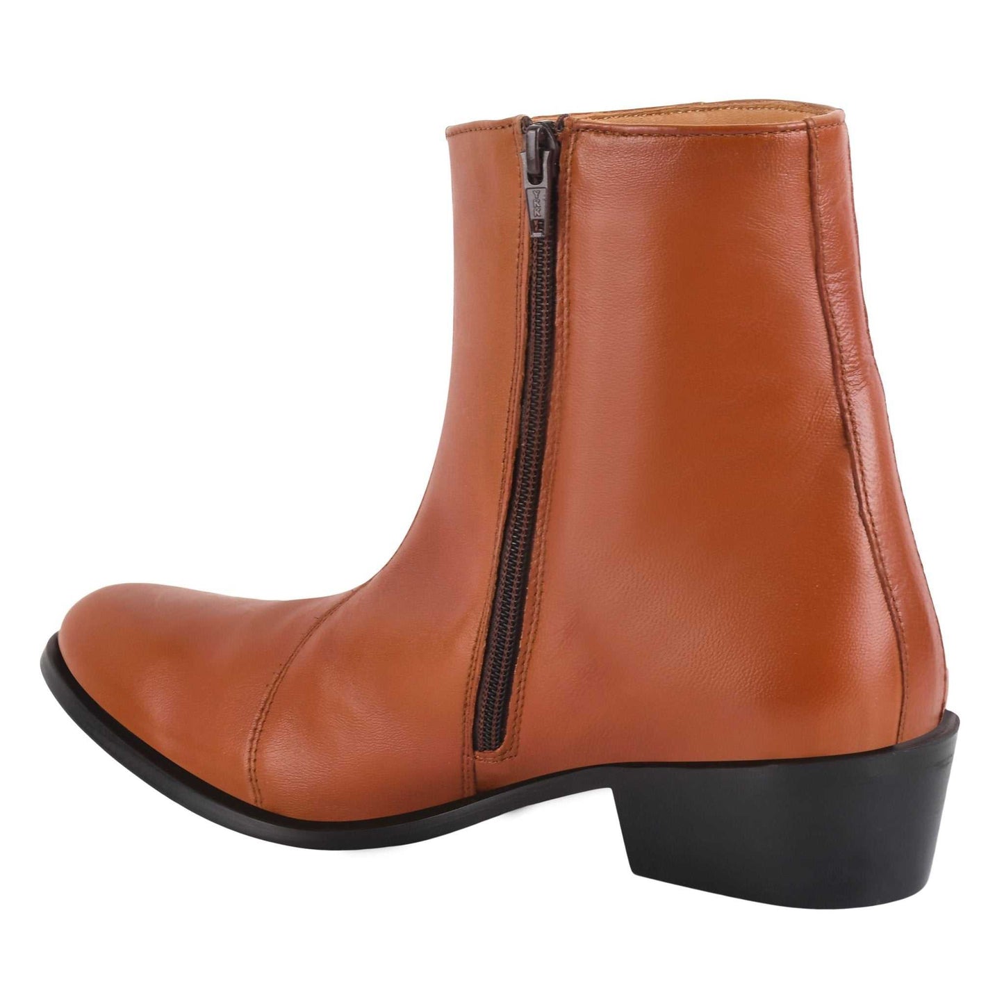 Jazzy Jackman Leather Ankle Length Boots for Men - MENLL