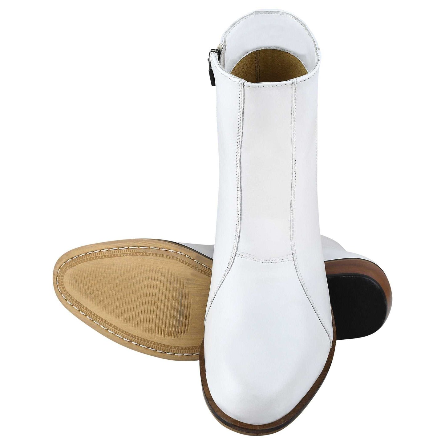 Jazzy Jackman Leather Ankle Length Boots for Men - MENLL