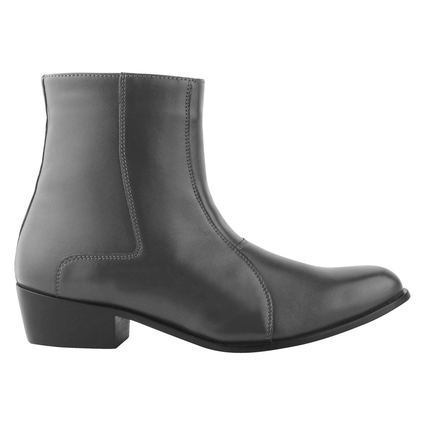 Jazzy Jackman Leather Ankle Length Boots for Men - MENLL