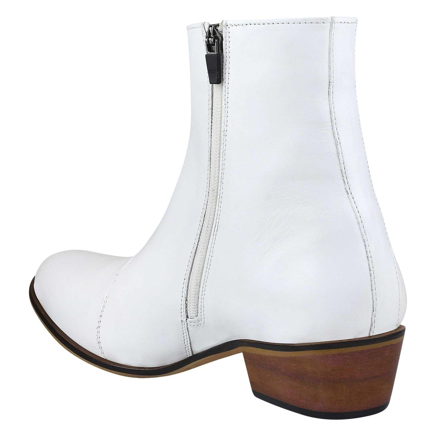 Jazzy Jackman Leather Ankle Length Boots for Men - MENLL