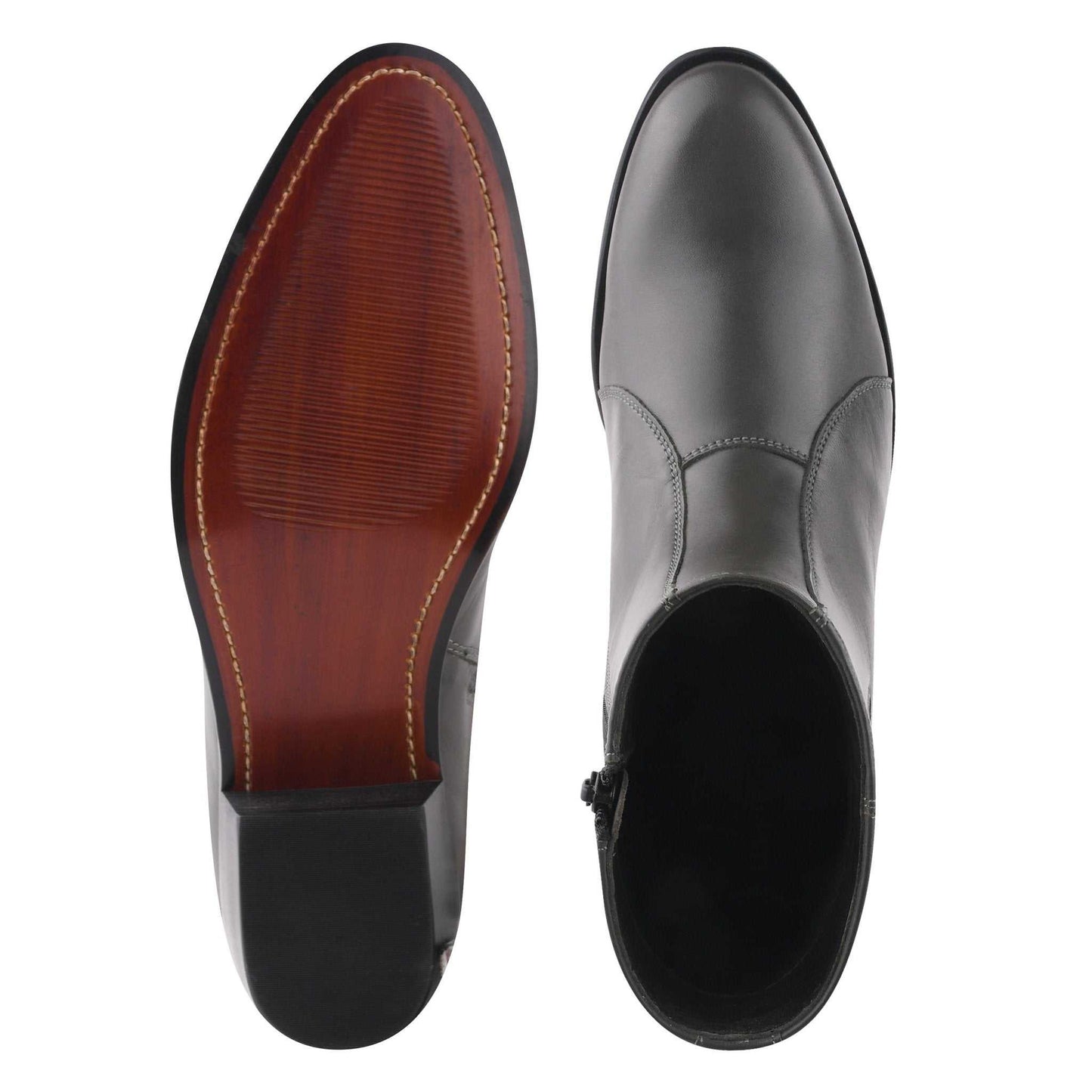 Jazzy Jackman Leather Ankle Length Boots for Men - MENLL