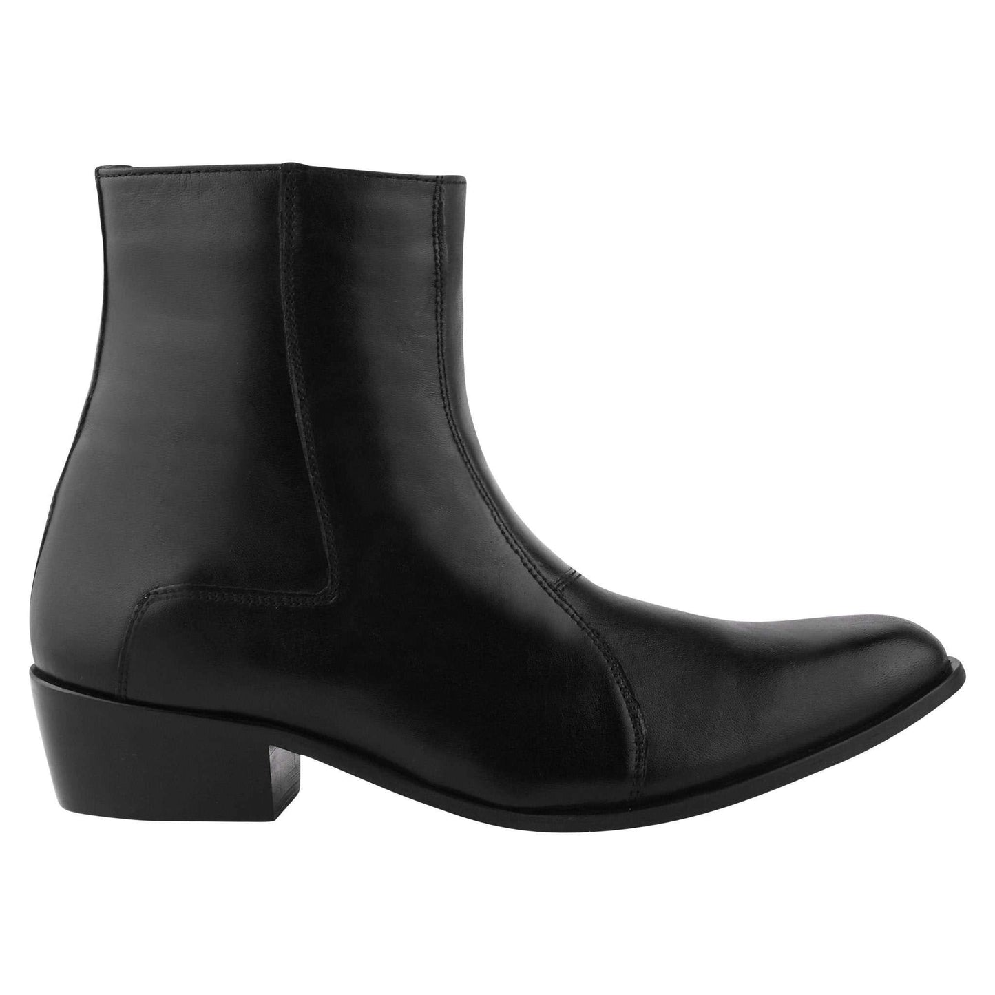 Jazzy Jackman Leather Ankle Length Boots for Men - MENLL