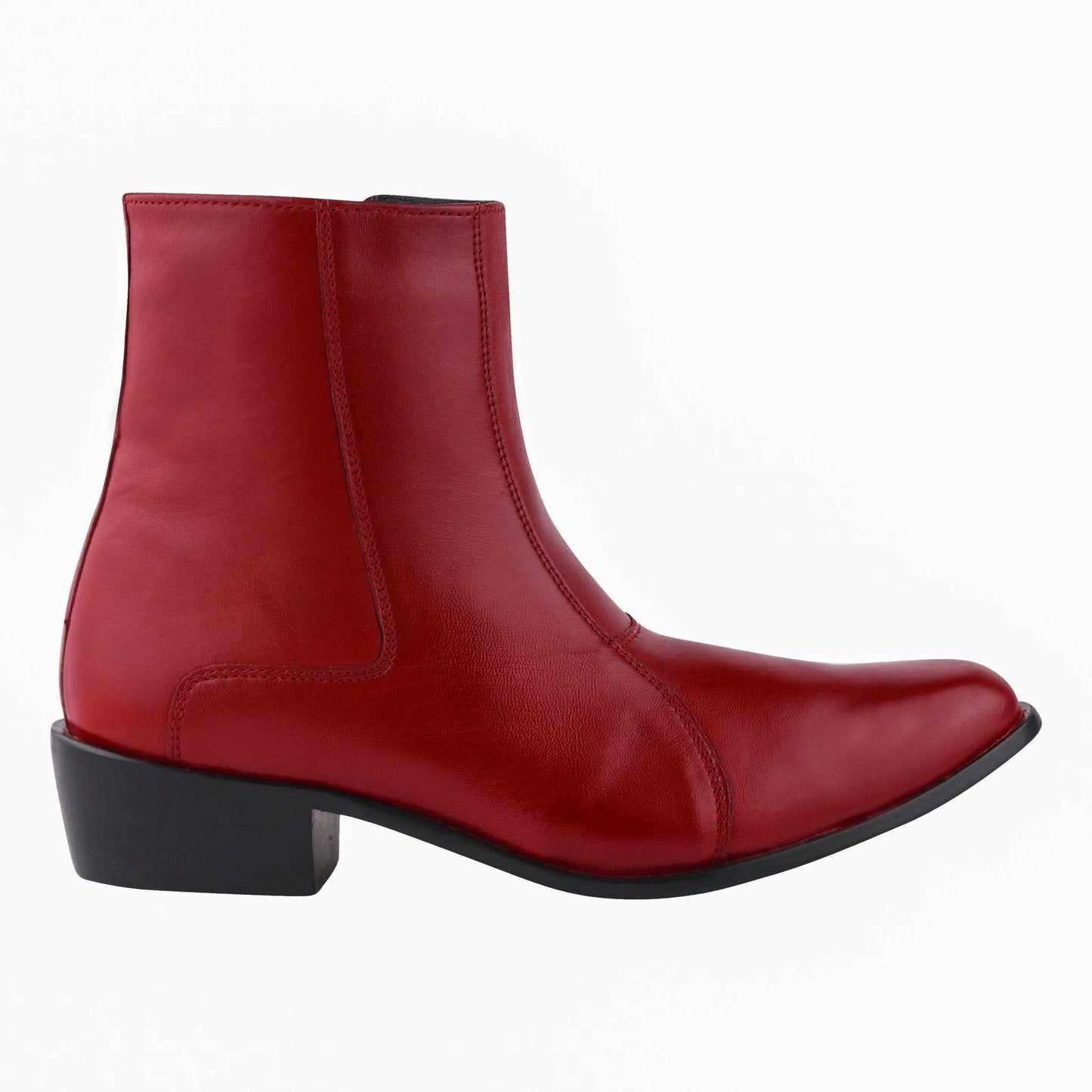 Jazzy Jackman Leather Ankle Length Boots for Men - MENLL