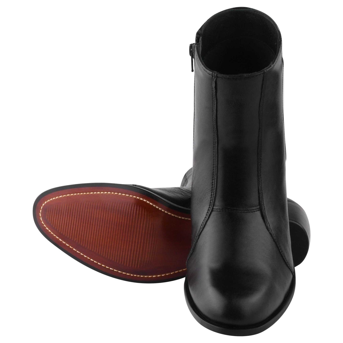 Jazzy Jackman Leather Ankle Length Boots for Men - MENLL