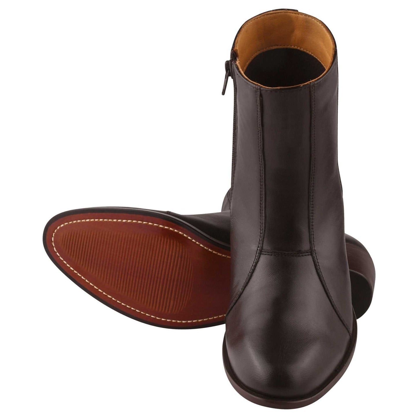 Jazzy Jackman Leather Ankle Length Boots for Men - MENLL