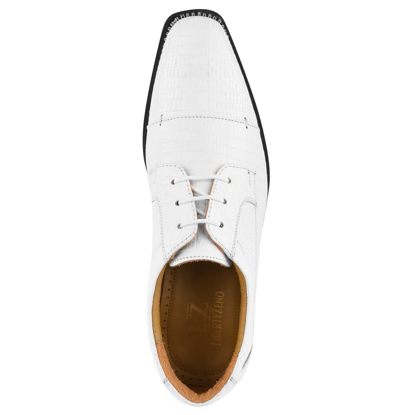 Jostin Genuine Leather Lizard Print Oxford Style Dress Shoes For Men - MENLL