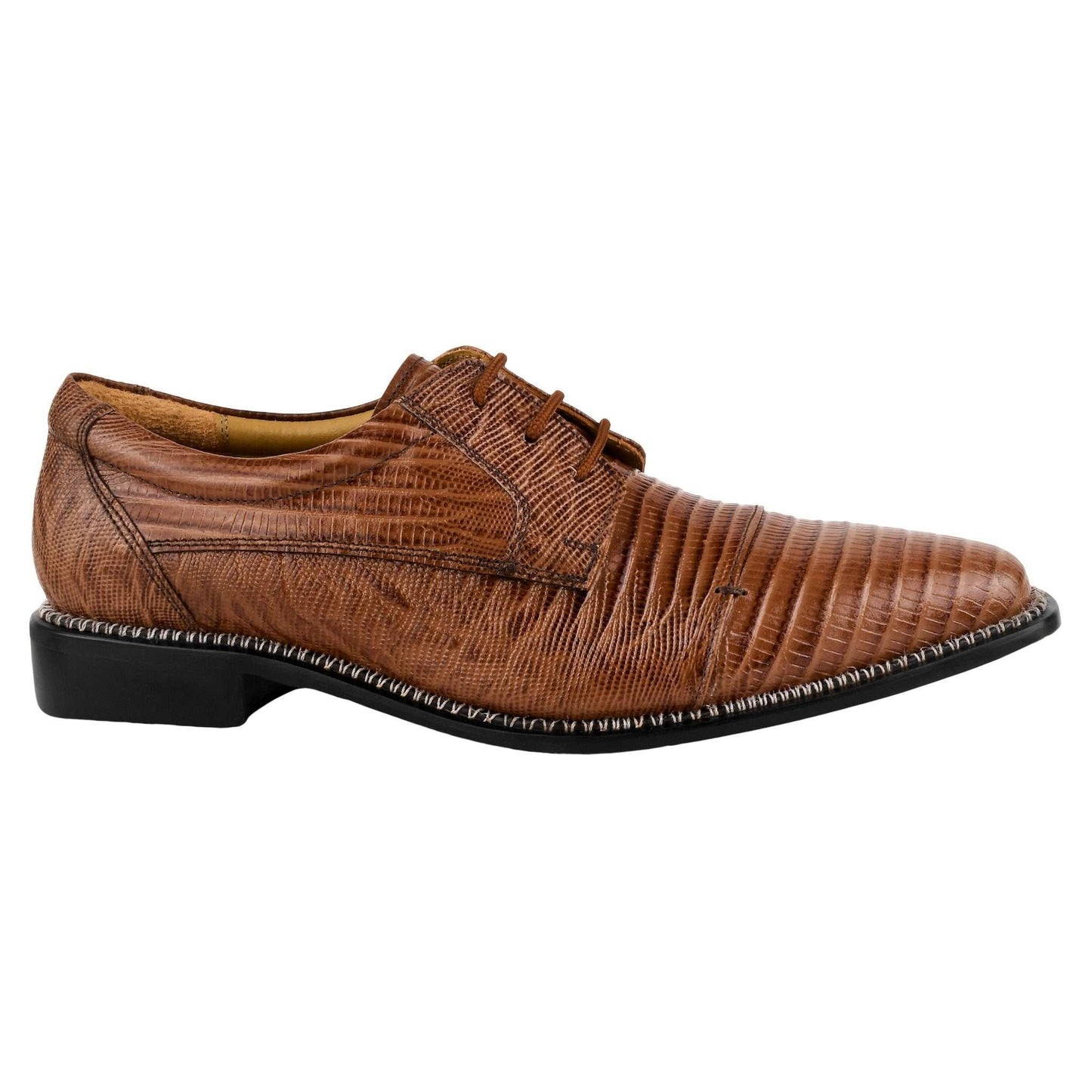 Jostin Genuine Leather Lizard Print Oxford Style Dress Shoes For Men - MENLL