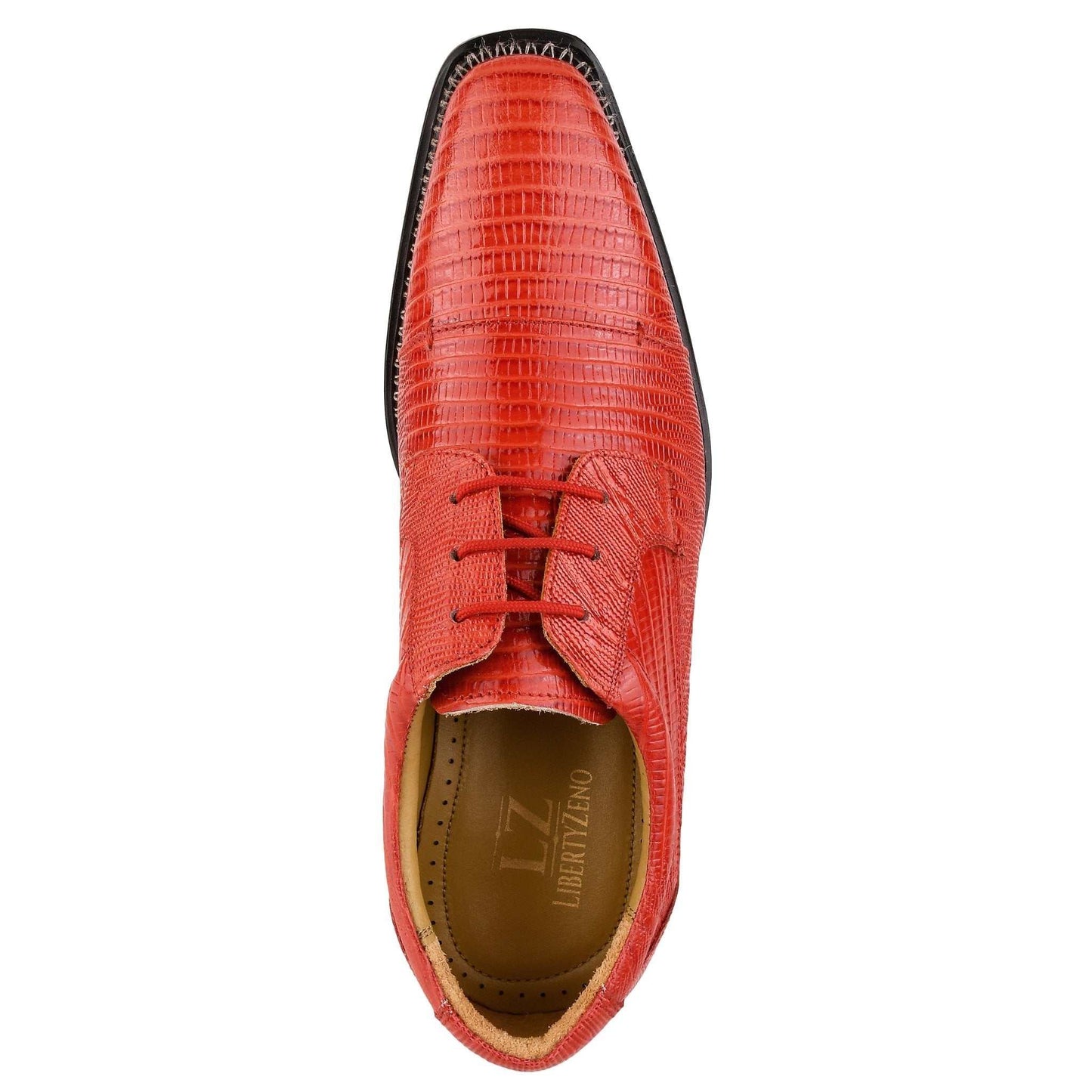 Jostin Genuine Leather Lizard Print Oxford Style Dress Shoes For Men - MENLL