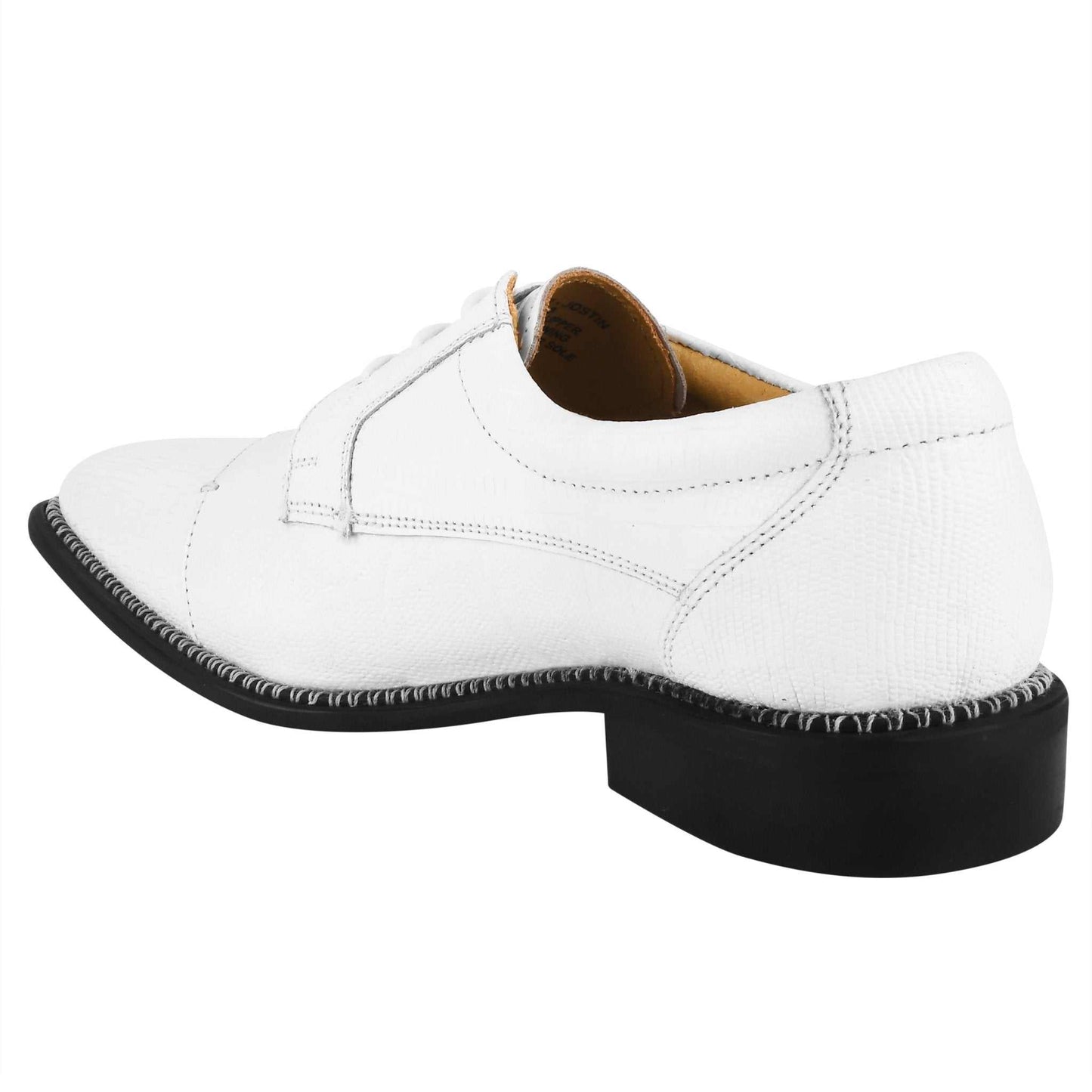 Jostin Genuine Leather Lizard Print Oxford Style Dress Shoes For Men - MENLL