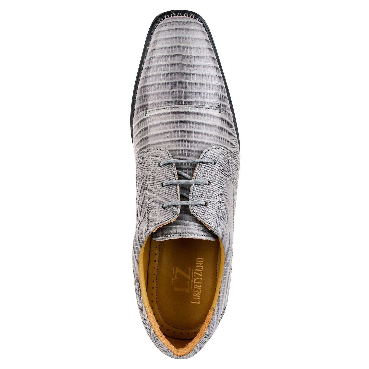 Jostin Genuine Leather Lizard Print Oxford Style Dress Shoes For Men - MENLL
