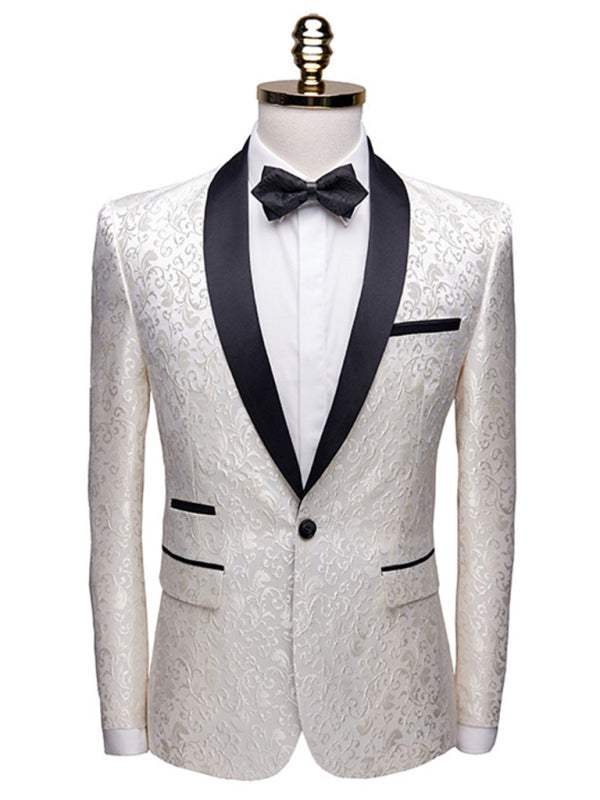 Women's Solid Lapel Collar Blazer with Welt Pocket