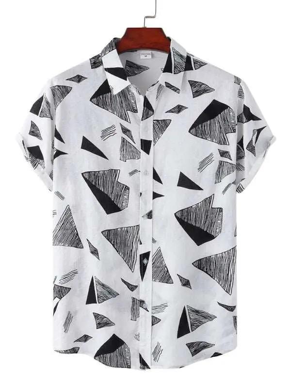 Vibrant Hawaiian Floral Short Sleeve Beach Shirt for Effortless Summer Style - MENLL