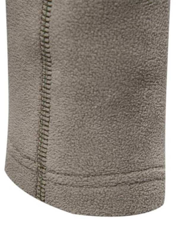 Men's Cozy Polar Fleece Half-Zip Sweatshirt with Stand Collar - Perfect for Autumn-Winter Style - MENLL
