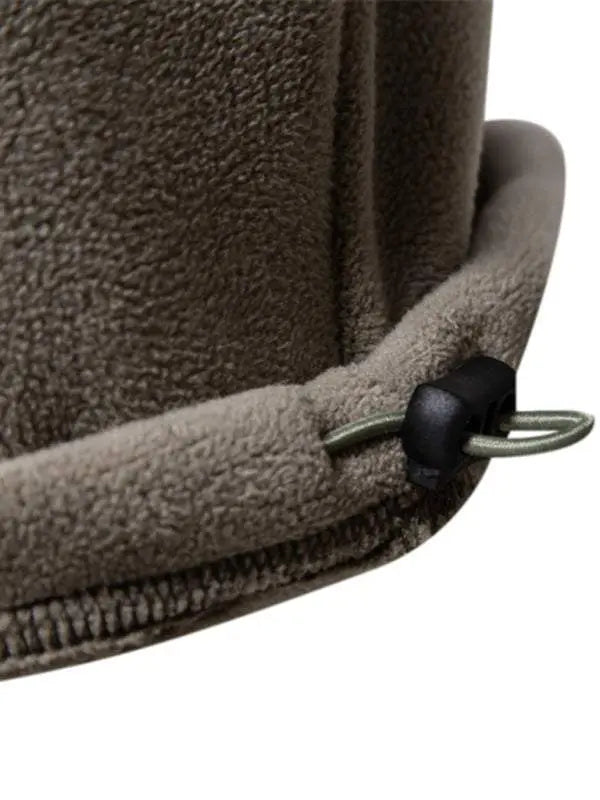 Men's Cozy Polar Fleece Half-Zip Sweatshirt with Stand Collar - Perfect for Autumn-Winter Style - MENLL