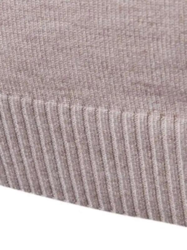 Classic Turtleneck Wool Sweater for Men - Cozy All-Match Knitted Design - MENLL