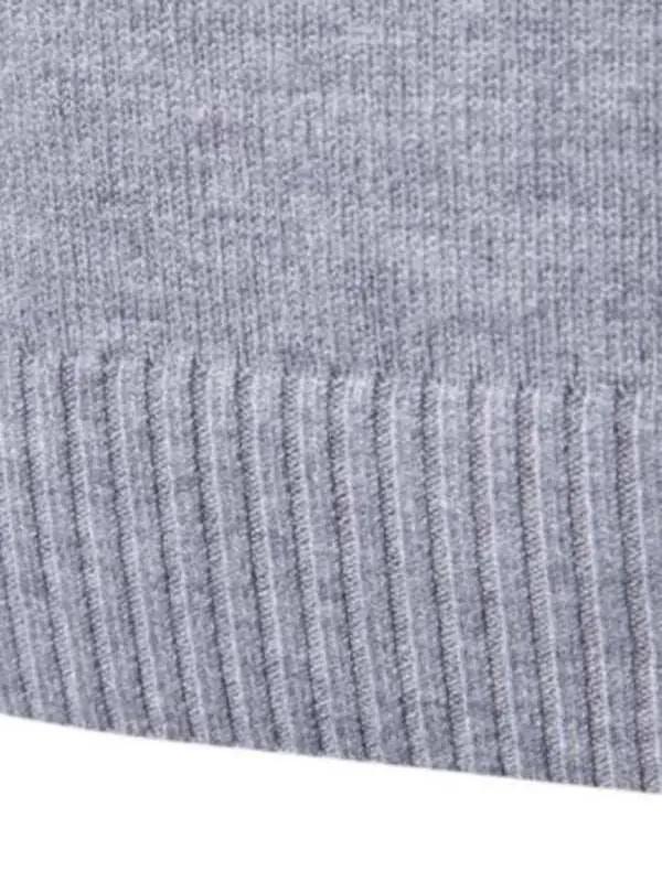 Classic Turtleneck Wool Sweater for Men - Cozy All-Match Knitted Design - MENLL