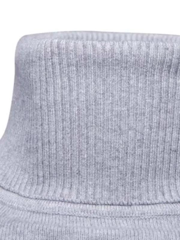 Classic Turtleneck Wool Sweater for Men - Cozy All-Match Knitted Design - MENLL