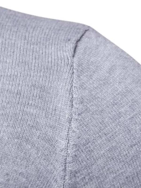 Classic Turtleneck Wool Sweater for Men - Cozy All-Match Knitted Design - MENLL
