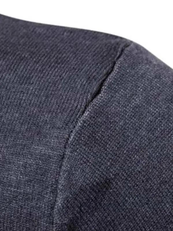 Classic Turtleneck Wool Sweater for Men - Cozy All-Match Knitted Design - MENLL