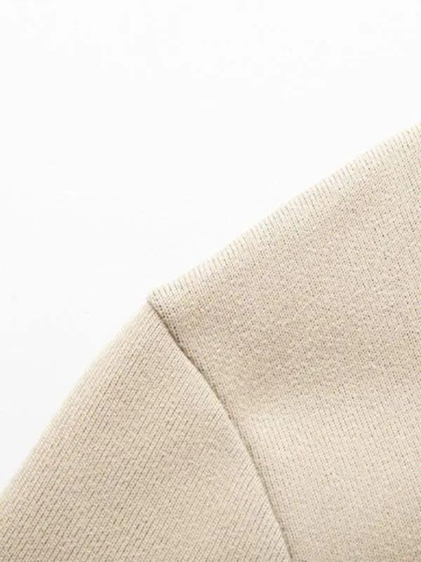 Sleek Velvet-Enhanced Men's Half Turtleneck Slim-Fit Sweater for Autumn-Winter - MENLL