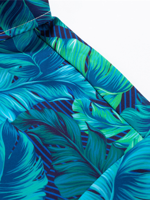 Tropical Paradise Men's Short Sleeve Hawaiian Vacation Shirt - MENLL