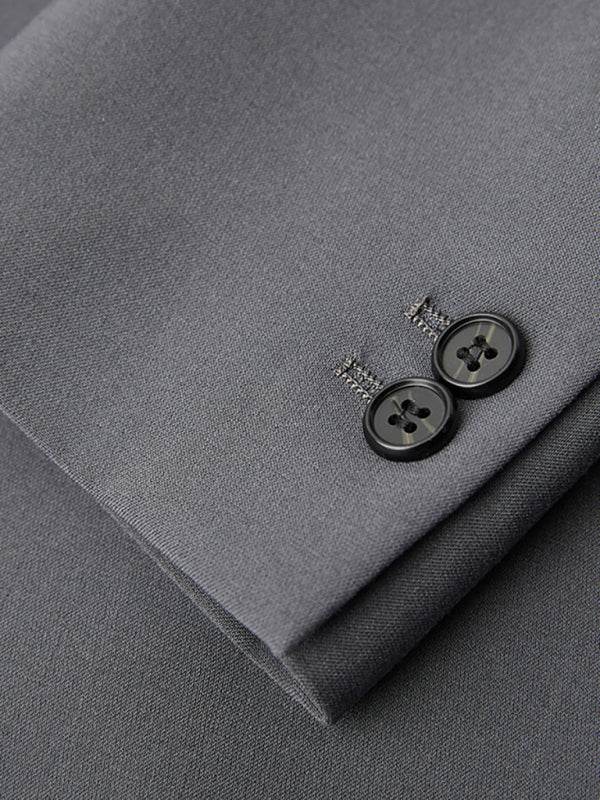 Men's Business Solid Polyester Suit