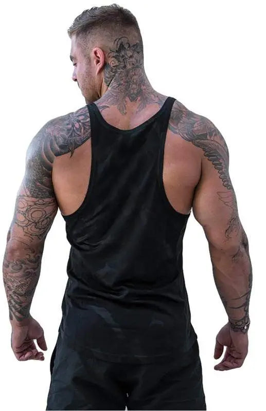 MENLL Ultra Light Camo Tank Men's Training Sleeveless Quick Dry Top by MENLL