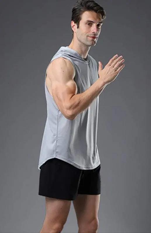 Ultimate Performance Men's Hooded Quick-Dry Sports Vest - MENLL